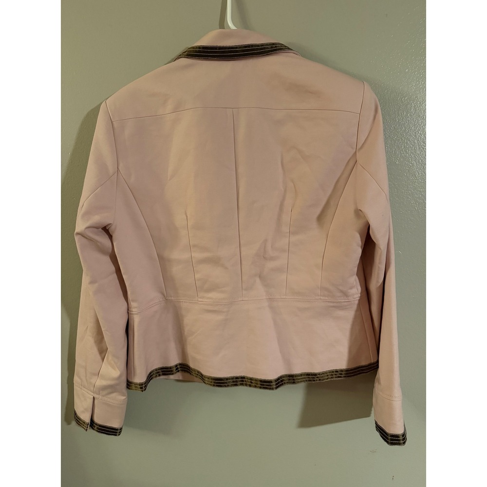 NY GARD COLLECTION‎ Women's Pink Blazer Jacket with Contrast Trim Size 12 - Picture 6 of 6